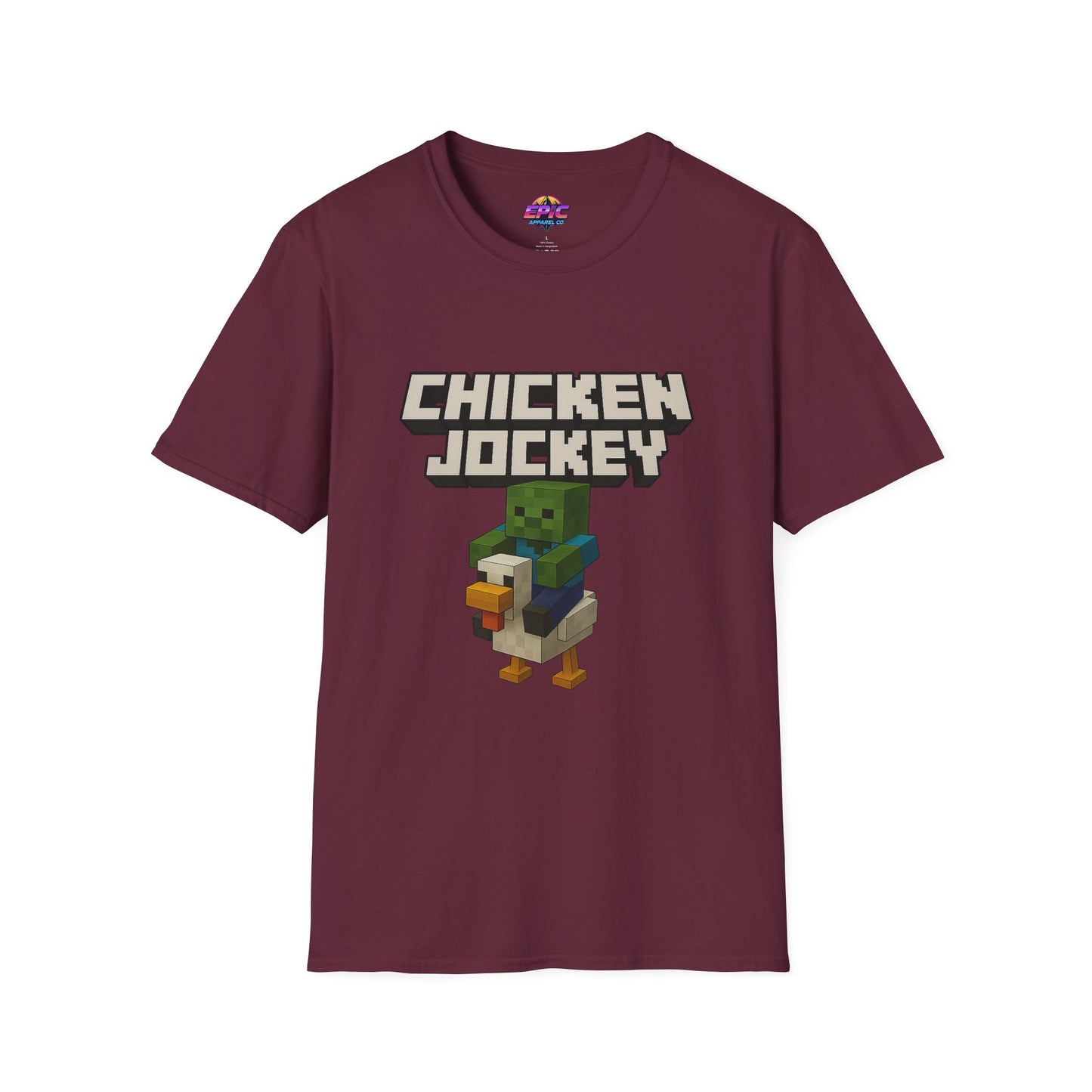 Minecraft Chicken Jockey Unisex Softstyle T-Shirt