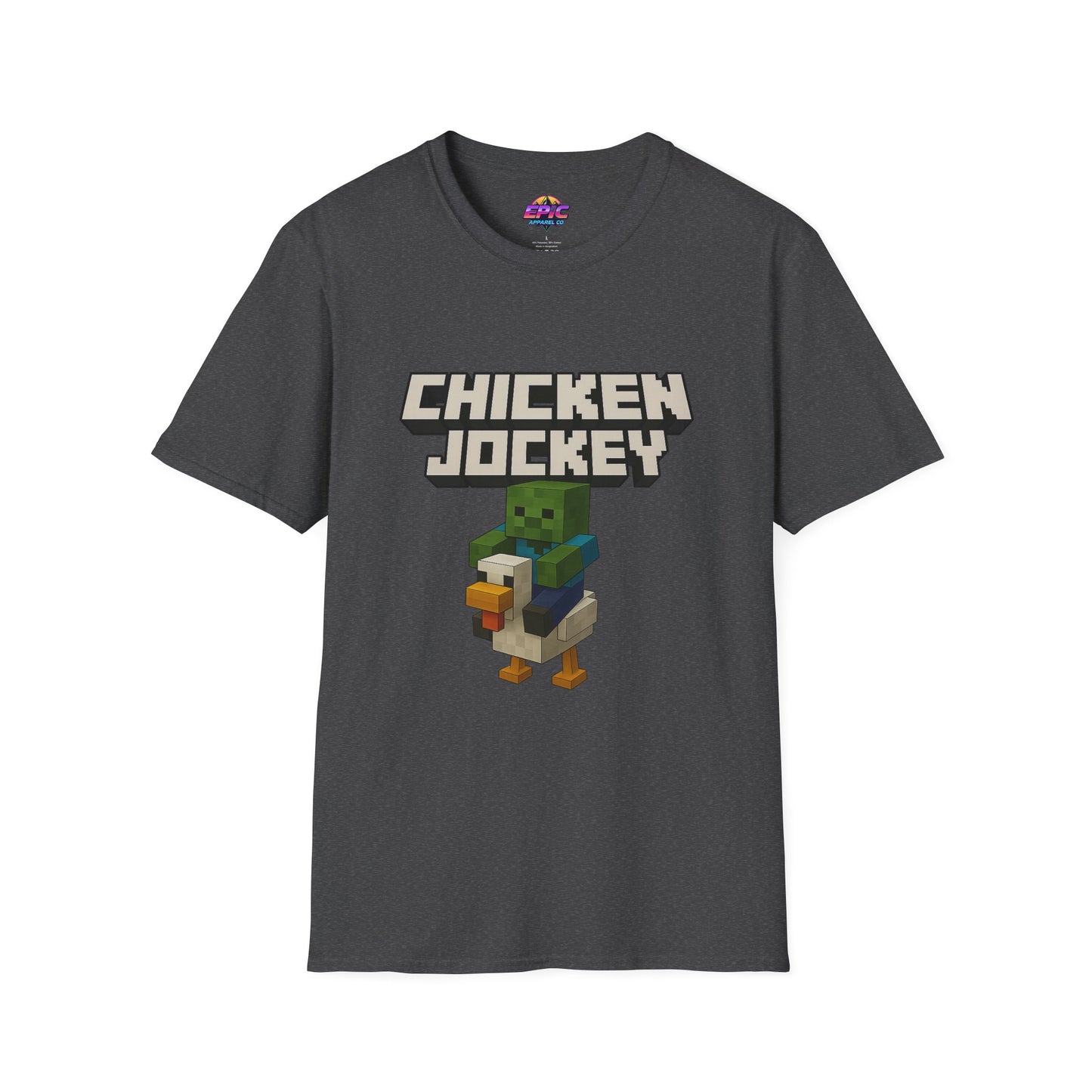Minecraft Chicken Jockey Unisex Softstyle T-Shirt