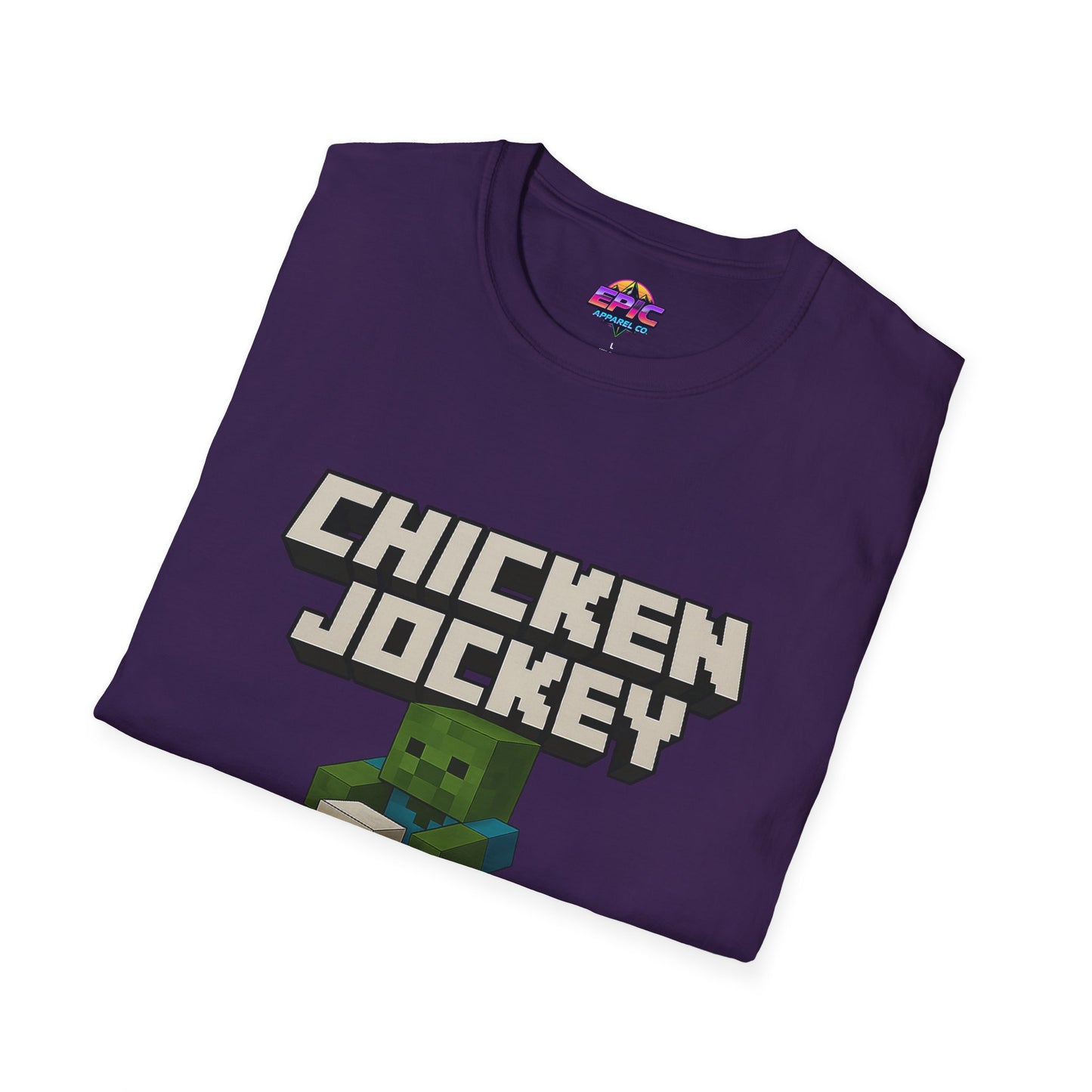 Minecraft Chicken Jockey Unisex Softstyle T-Shirt