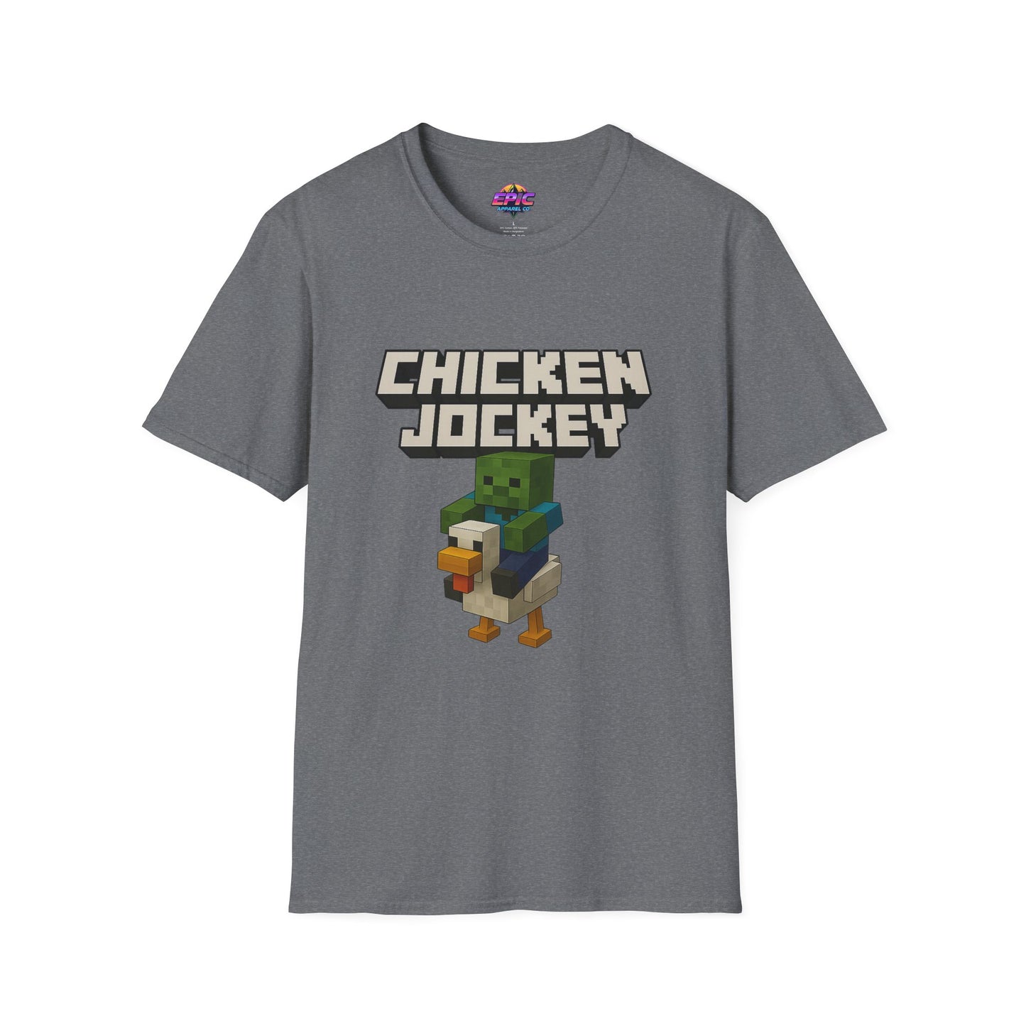 Minecraft Chicken Jockey Unisex Softstyle T-Shirt