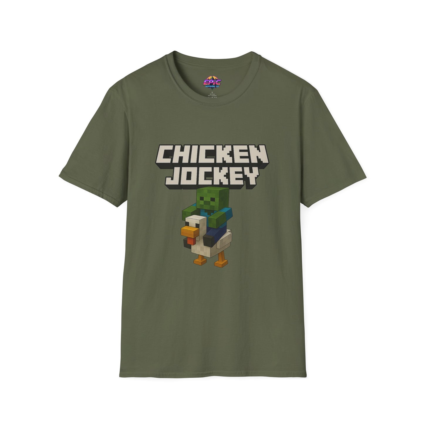 Minecraft Chicken Jockey Unisex Softstyle T-Shirt