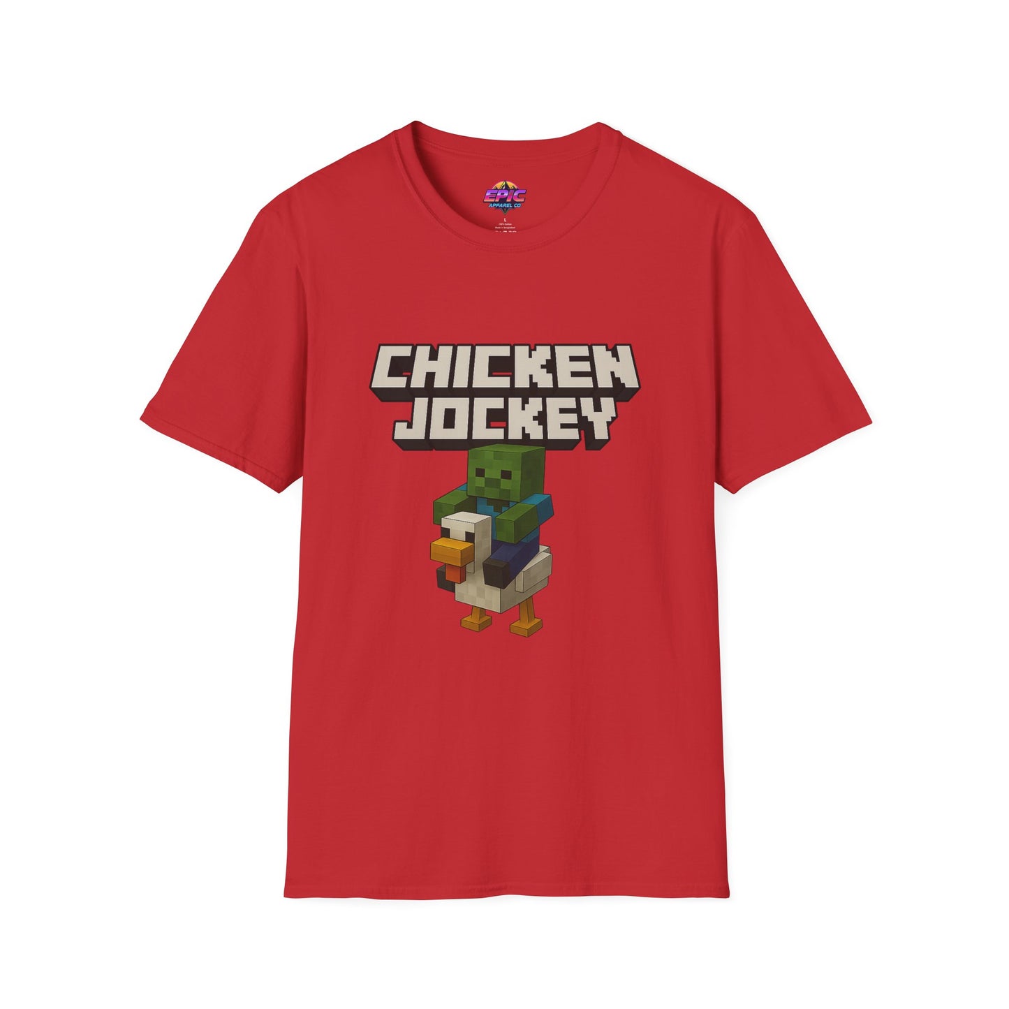 Minecraft Chicken Jockey Unisex Softstyle T-Shirt
