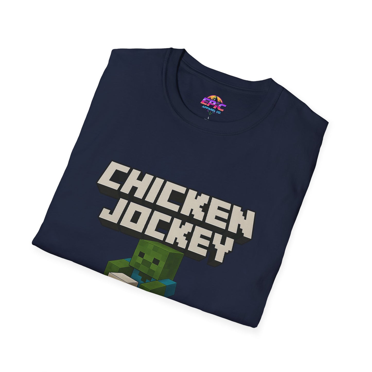 Minecraft Chicken Jockey Unisex Softstyle T-Shirt