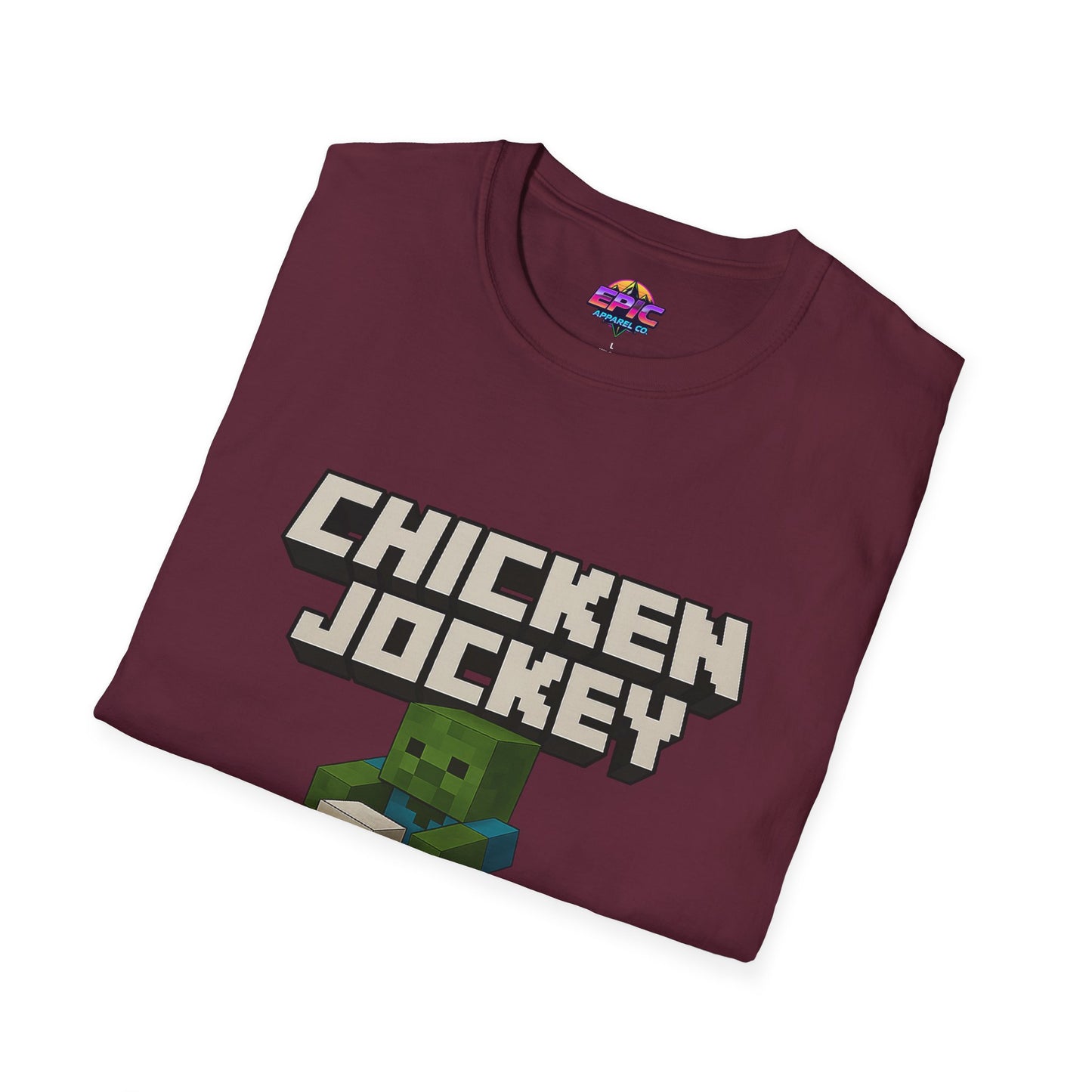 Minecraft Chicken Jockey Unisex Softstyle T-Shirt