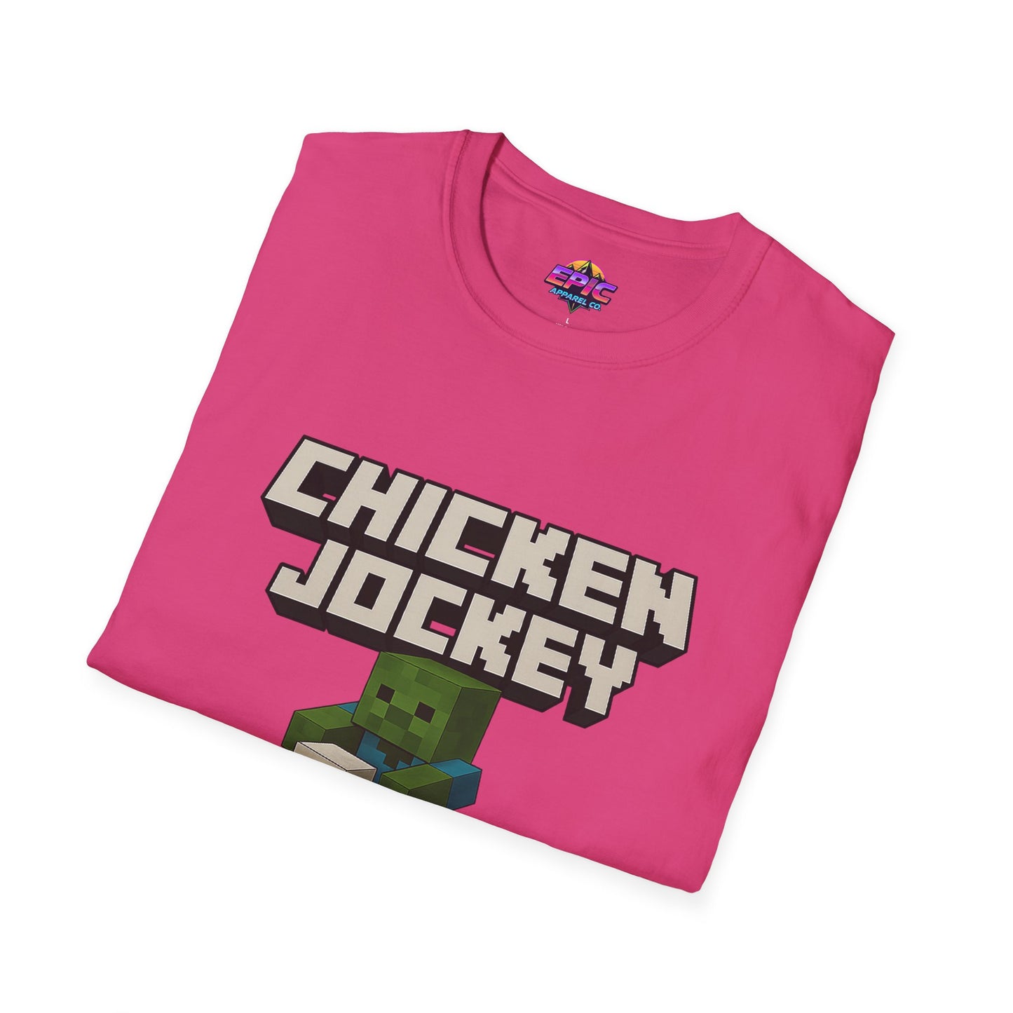 Minecraft Chicken Jockey Unisex Softstyle T-Shirt