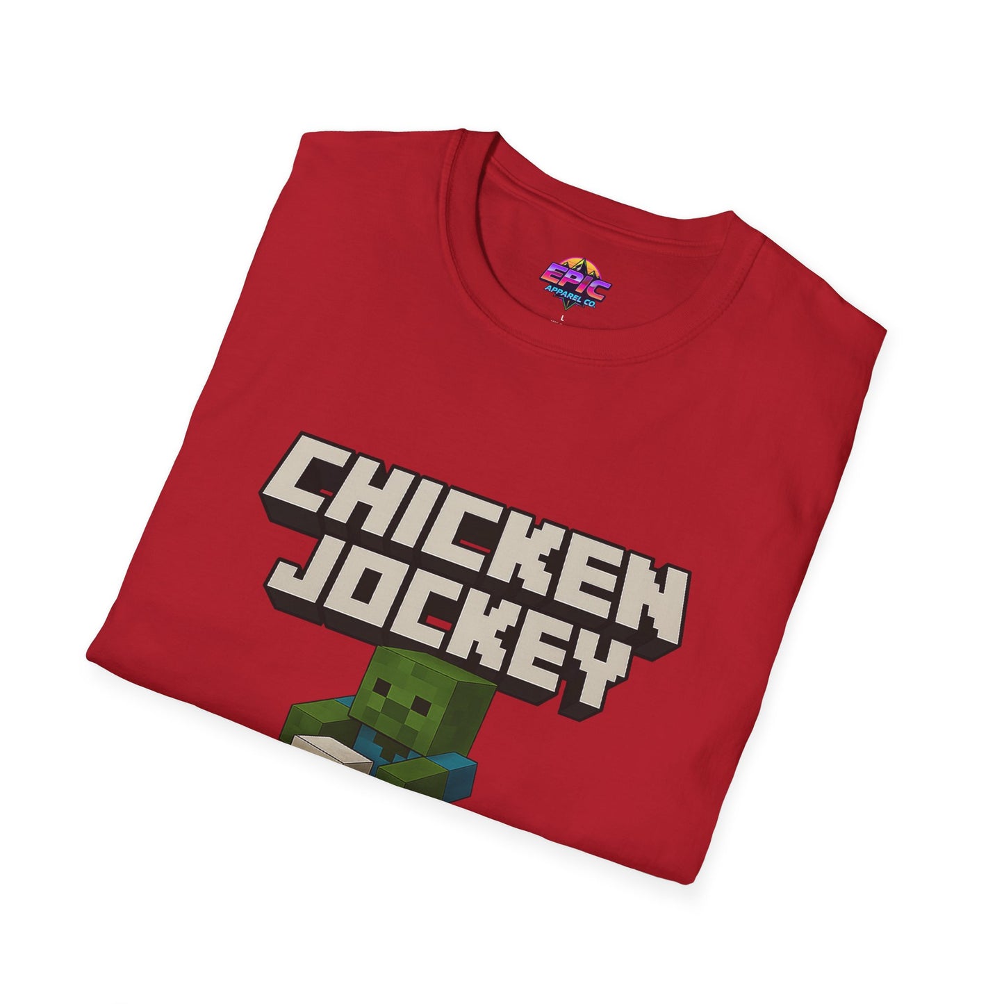 Minecraft Chicken Jockey Unisex Softstyle T-Shirt
