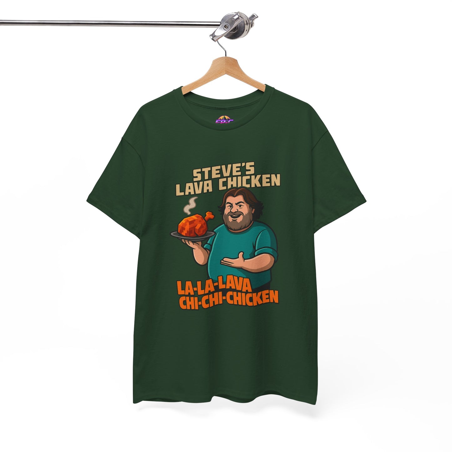 Steve’s Lava Chicken – Unisex Heavy Cotton Tee