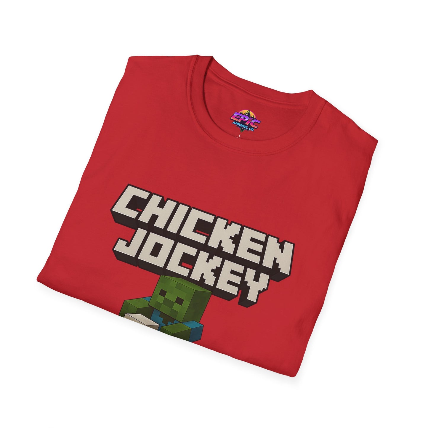 Minecraft Chicken Jockey Unisex Softstyle T-Shirt