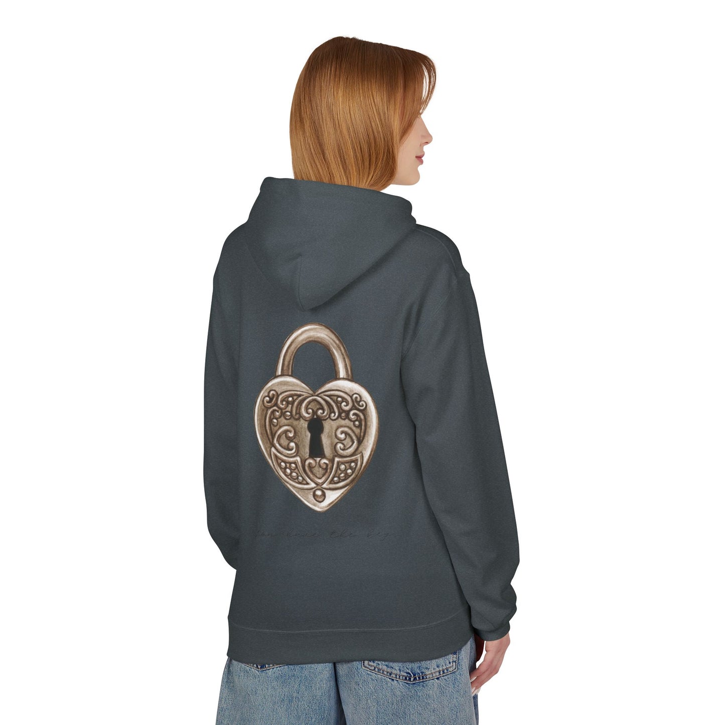 Heart of Lock – Premium Fleece Hoodie