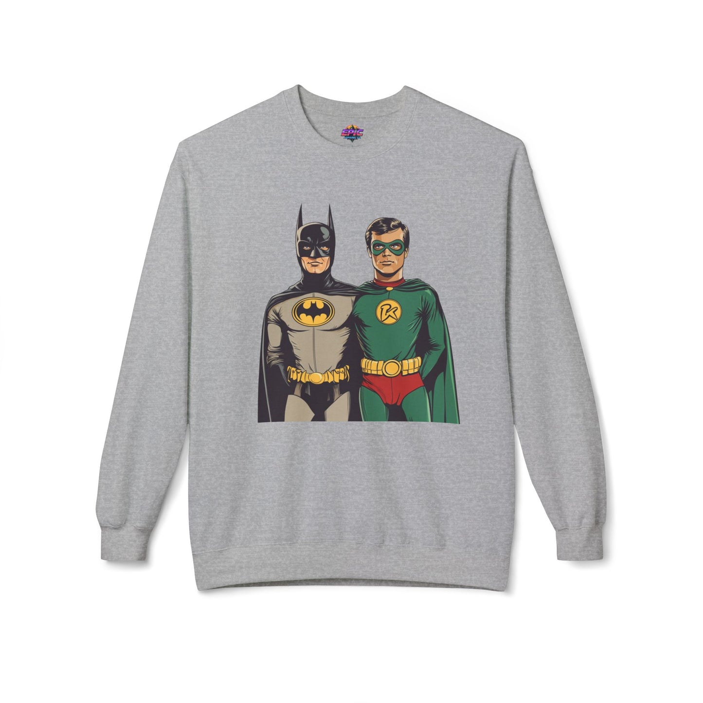 Dynamic Duo Sweatshirt – Classic Comfort with a Heroic Touch