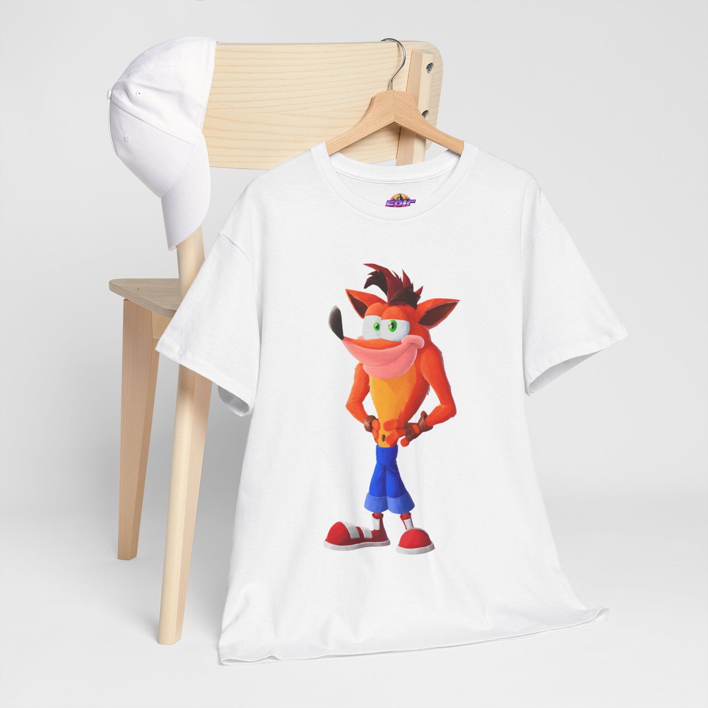 Crash Bandicoot Classic Cotton Tee – Retro Gaming Essential