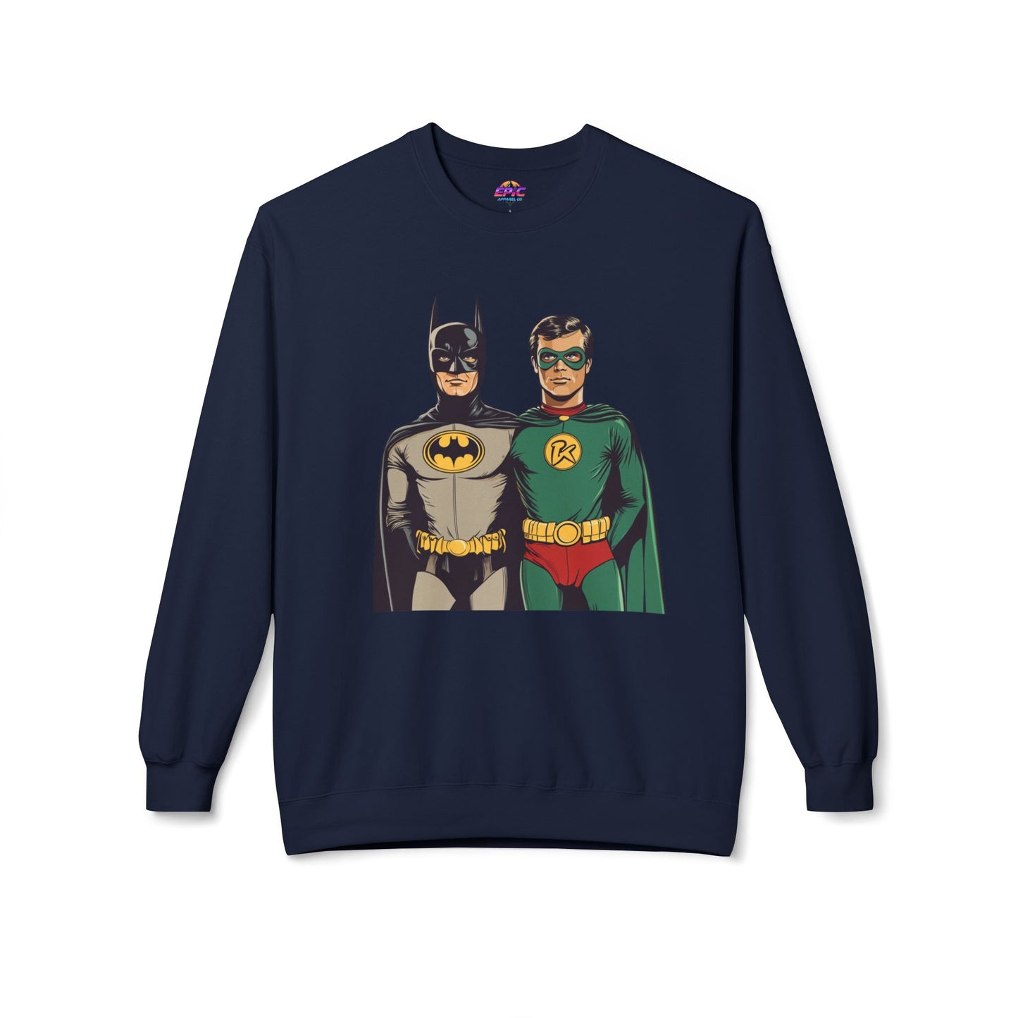 Dynamic Duo Sweatshirt – Classic Comfort with a Heroic Touch