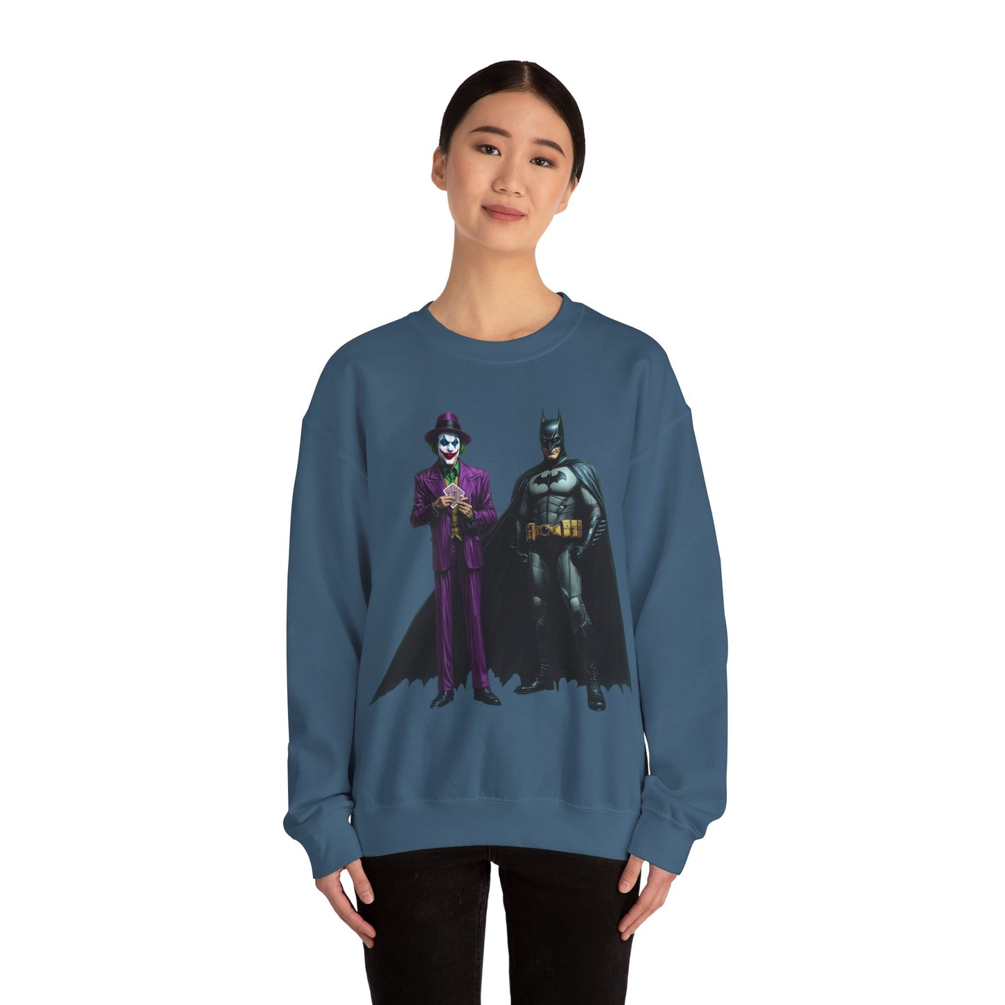 Legends of Gotham Sweatshirt: Batman vs. Joker - Crewneck Sweatshirt