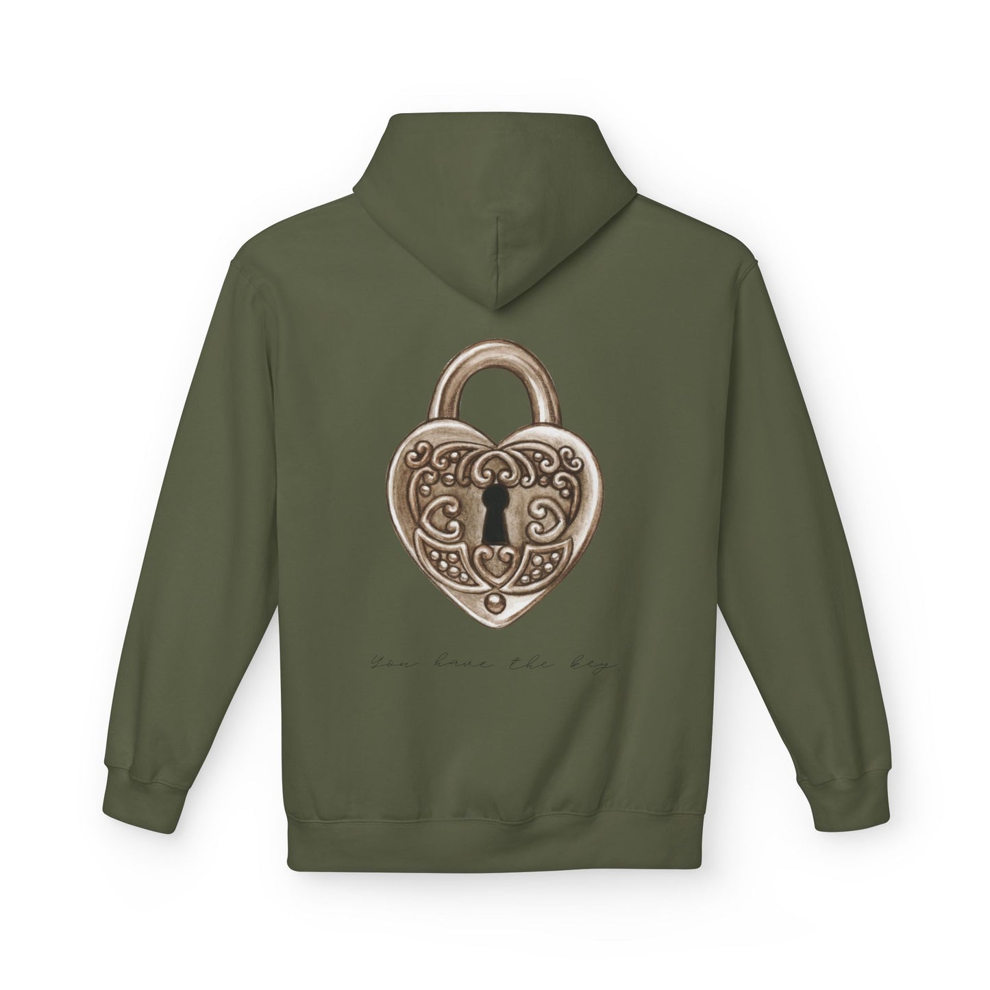 Heart of Lock – Premium Fleece Hoodie