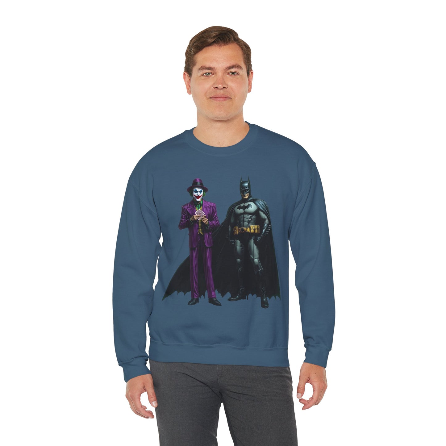 Legends of Gotham Sweatshirt: Batman vs. Joker - Crewneck Sweatshirt