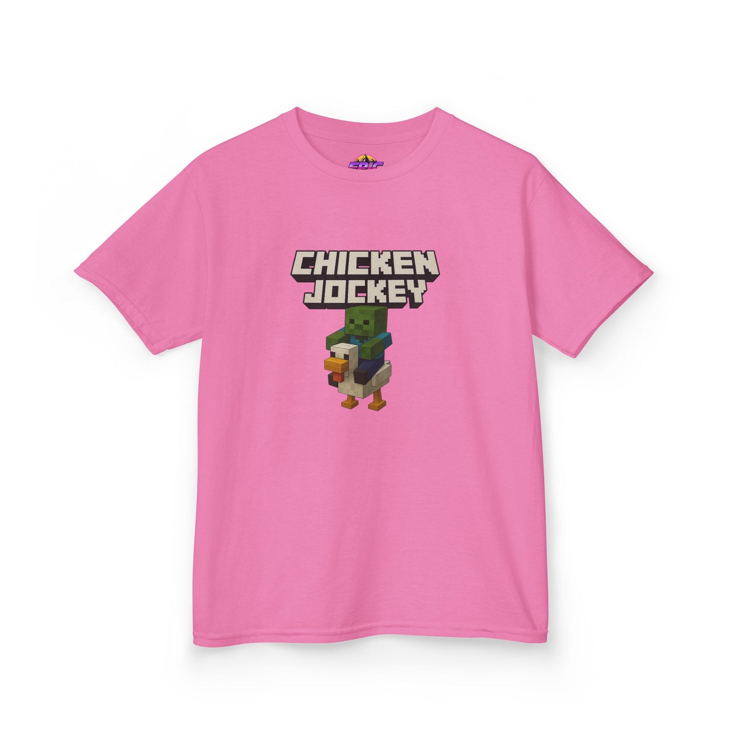 Kids Minecraft Chicken Jockey T-Shirt – Funny Gamer Tee, Animal Lover Gift, Cool Pixel Art Shirt
