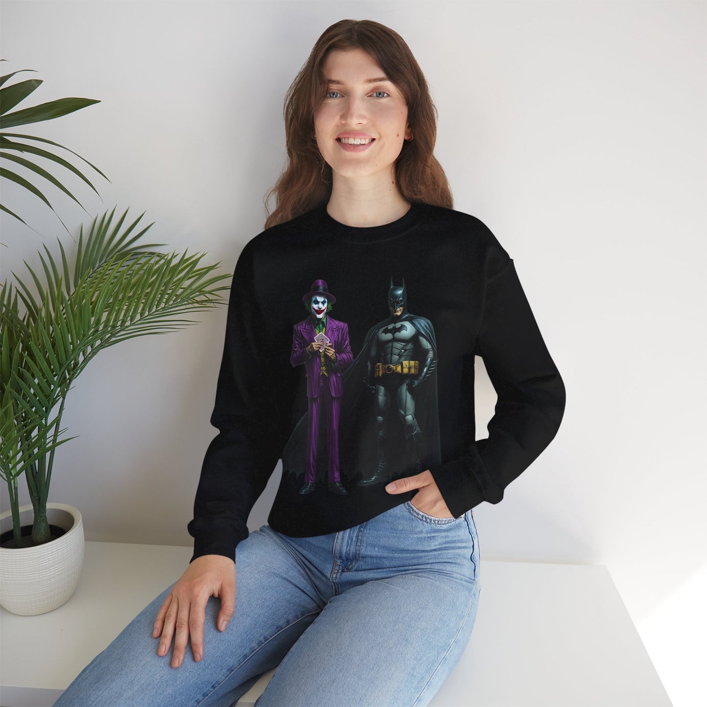 Legends of Gotham Sweatshirt: Batman vs. Joker - Crewneck Sweatshirt