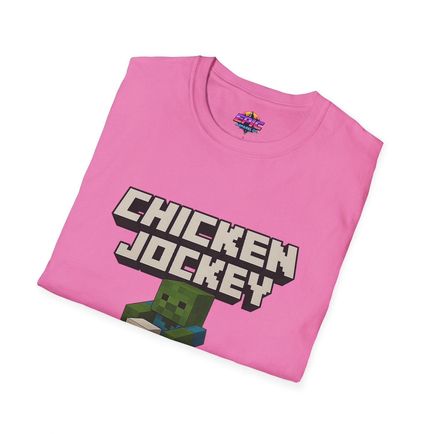 Minecraft Chicken Jockey Unisex Softstyle T-Shirt