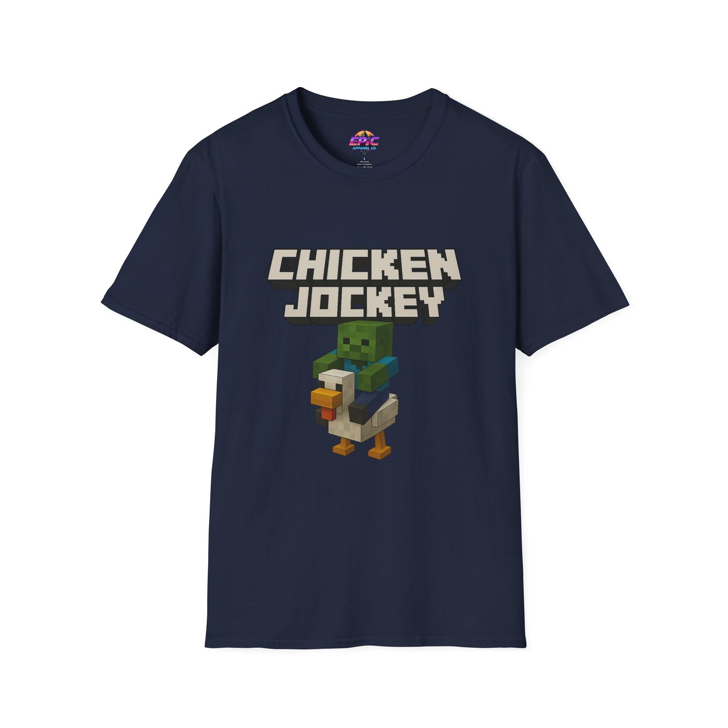 Minecraft Chicken Jockey Unisex Softstyle T-Shirt