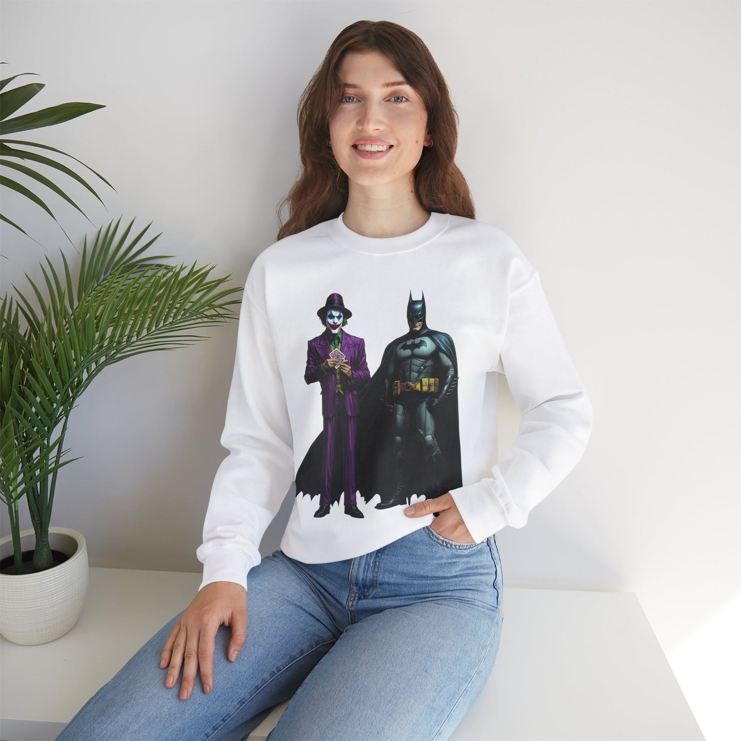 Legends of Gotham Sweatshirt: Batman vs. Joker - Crewneck Sweatshirt