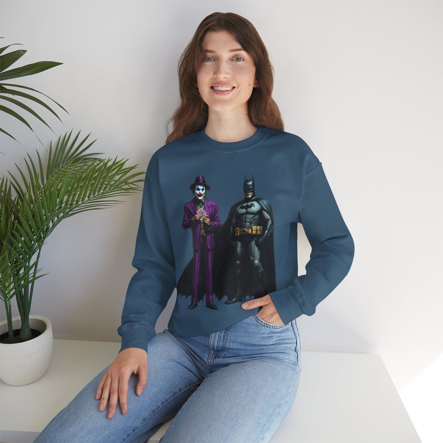 Legends of Gotham Sweatshirt: Batman vs. Joker - Crewneck Sweatshirt