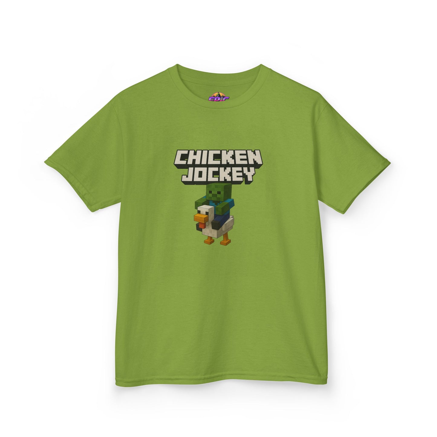 Kids Minecraft Chicken Jockey T-Shirt – Funny Gamer Tee, Animal Lover Gift, Cool Pixel Art Shirt