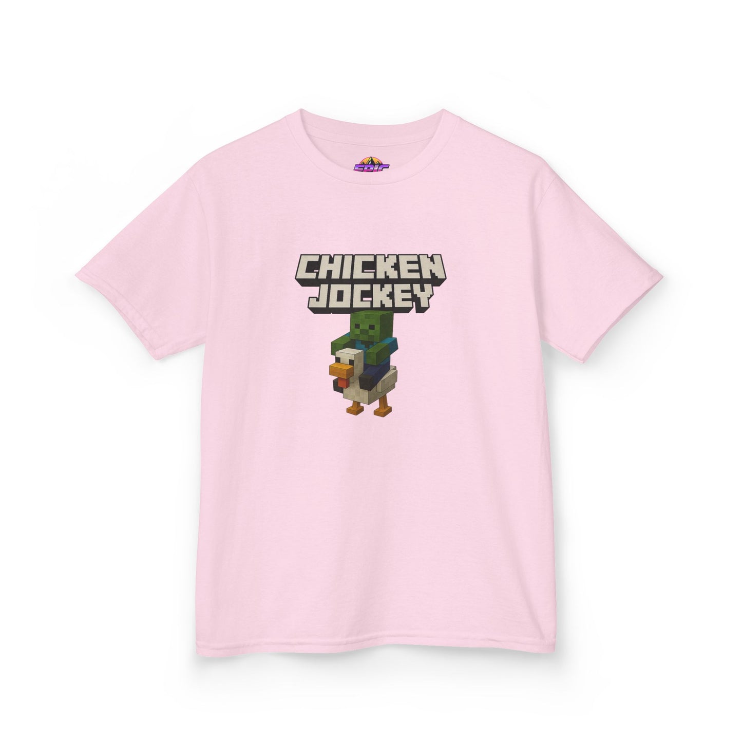 Kids Minecraft Chicken Jockey T-Shirt – Funny Gamer Tee, Animal Lover Gift, Cool Pixel Art Shirt