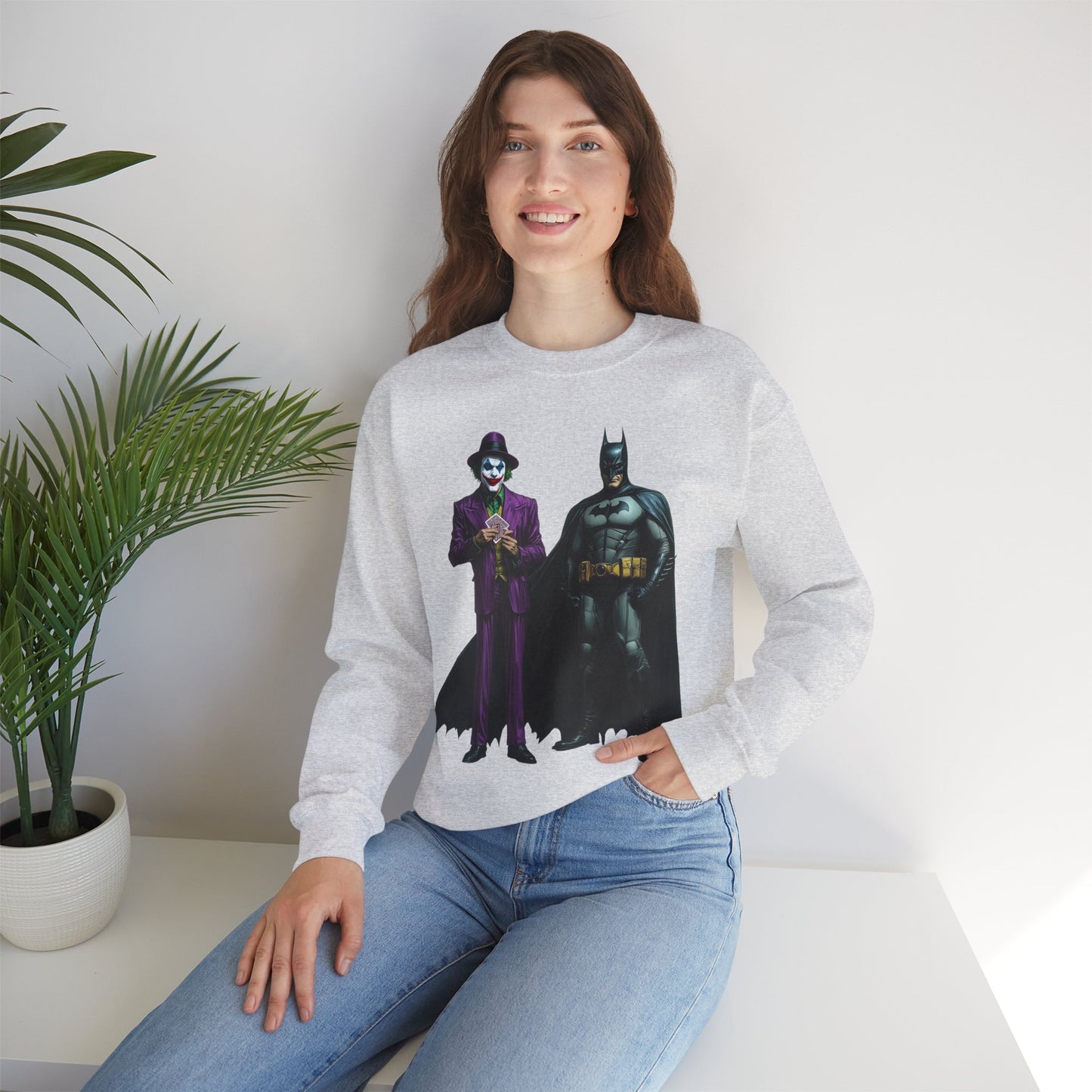 Legends of Gotham Sweatshirt: Batman vs. Joker - Crewneck Sweatshirt