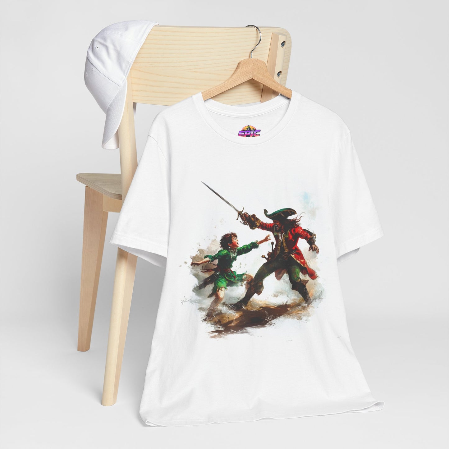 Neverland Showdown: Peter Pan vs. Captain Hook Tee