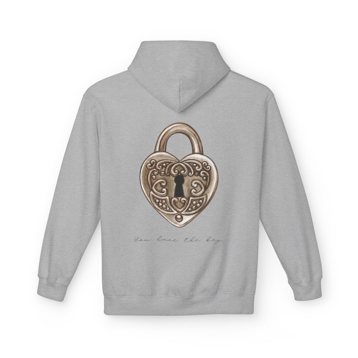 Heart of Lock – Premium Fleece Hoodie