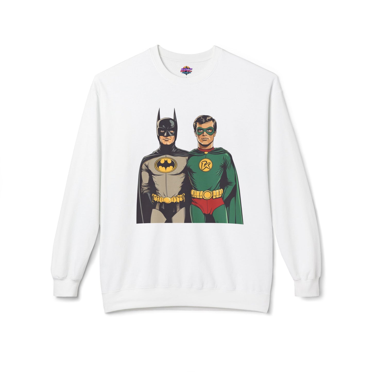 Dynamic Duo Sweatshirt – Classic Comfort with a Heroic Touch