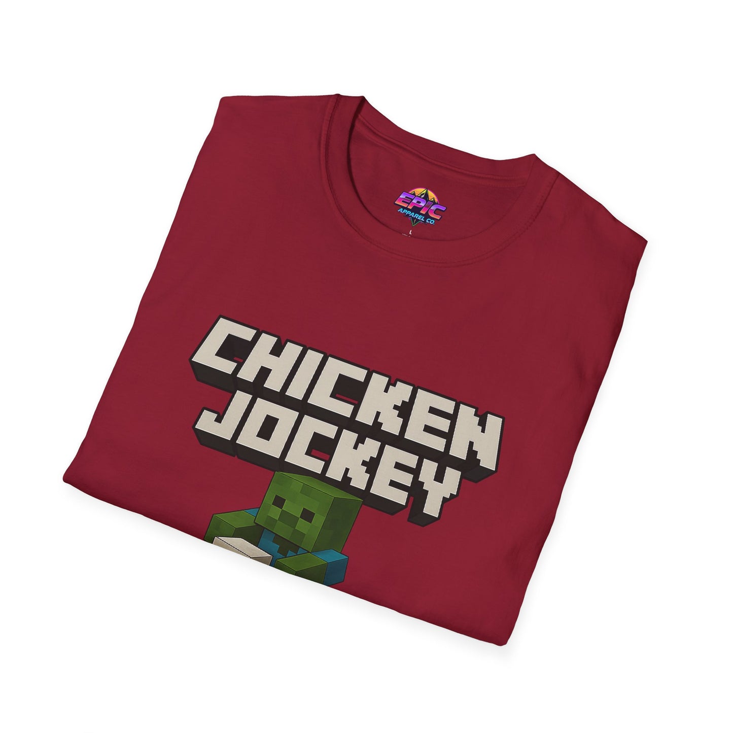 Minecraft Chicken Jockey Unisex Softstyle T-Shirt