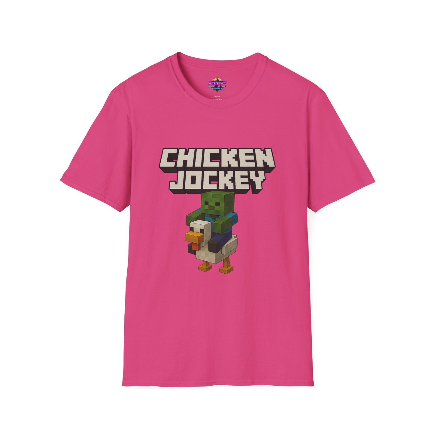 Minecraft Chicken Jockey Unisex Softstyle T-Shirt