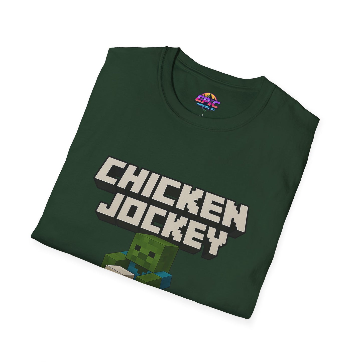 Minecraft Chicken Jockey Unisex Softstyle T-Shirt