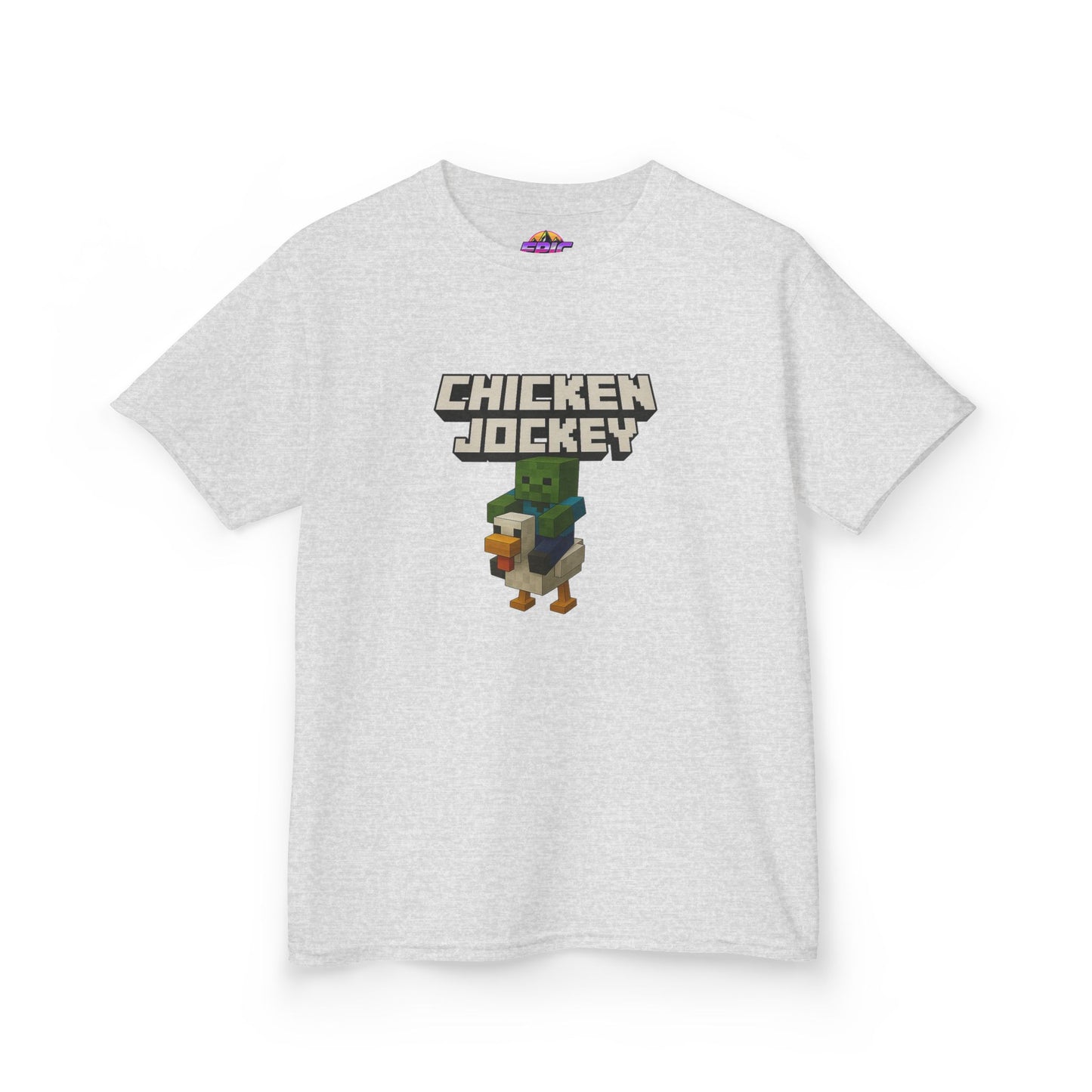 Kids Minecraft Chicken Jockey T-Shirt – Funny Gamer Tee, Animal Lover Gift, Cool Pixel Art Shirt