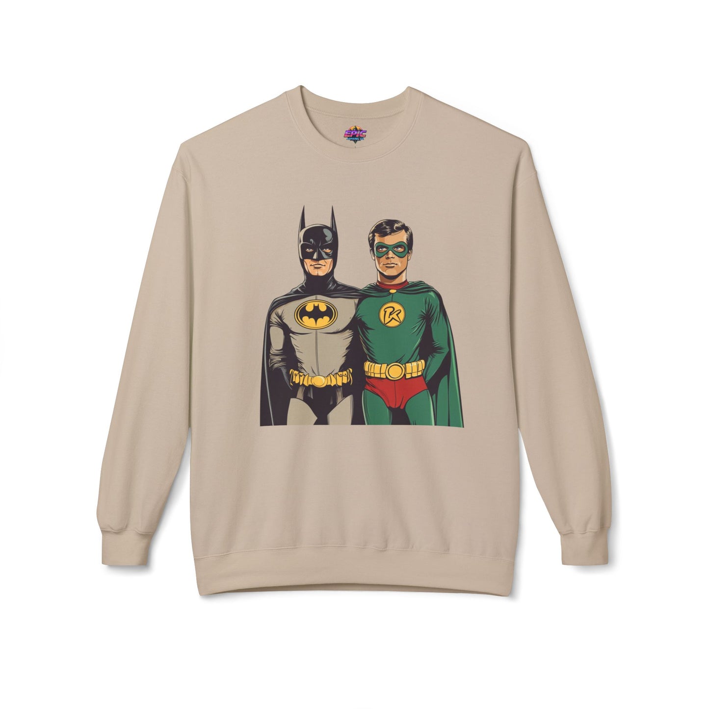 Dynamic Duo Sweatshirt – Classic Comfort with a Heroic Touch