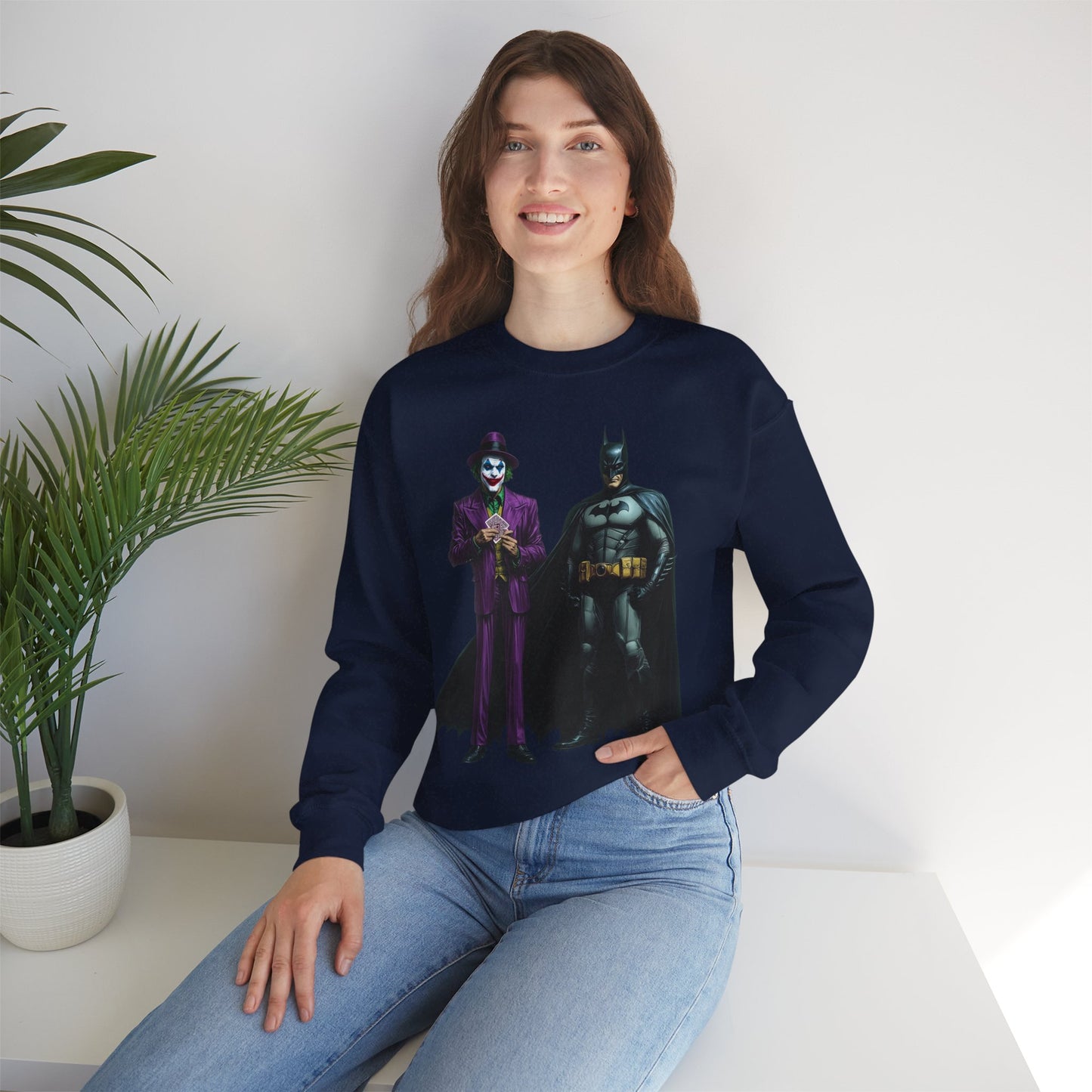 Legends of Gotham Sweatshirt: Batman vs. Joker - Crewneck Sweatshirt