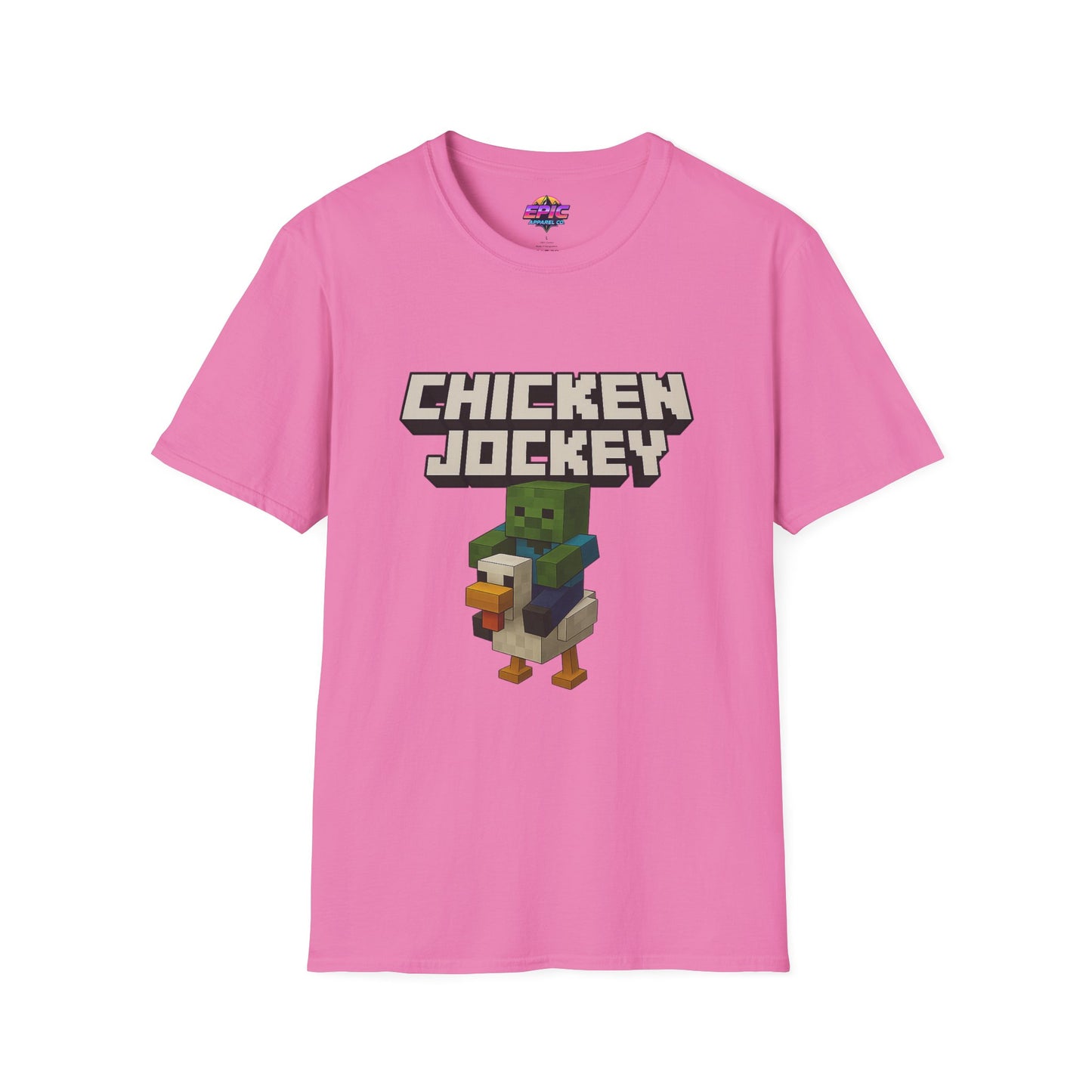 Minecraft Chicken Jockey Unisex Softstyle T-Shirt