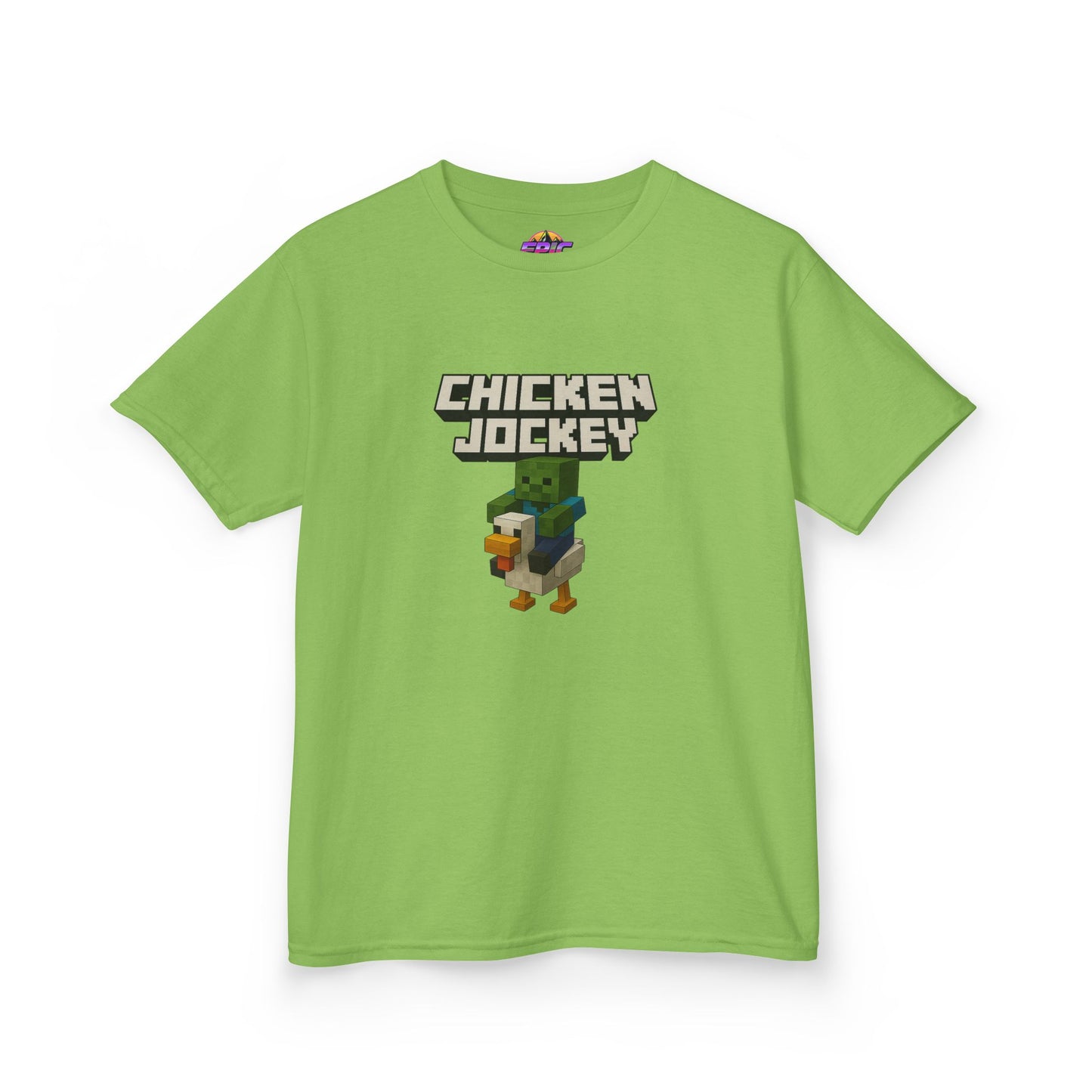 Kids Minecraft Chicken Jockey T-Shirt – Funny Gamer Tee, Animal Lover Gift, Cool Pixel Art Shirt