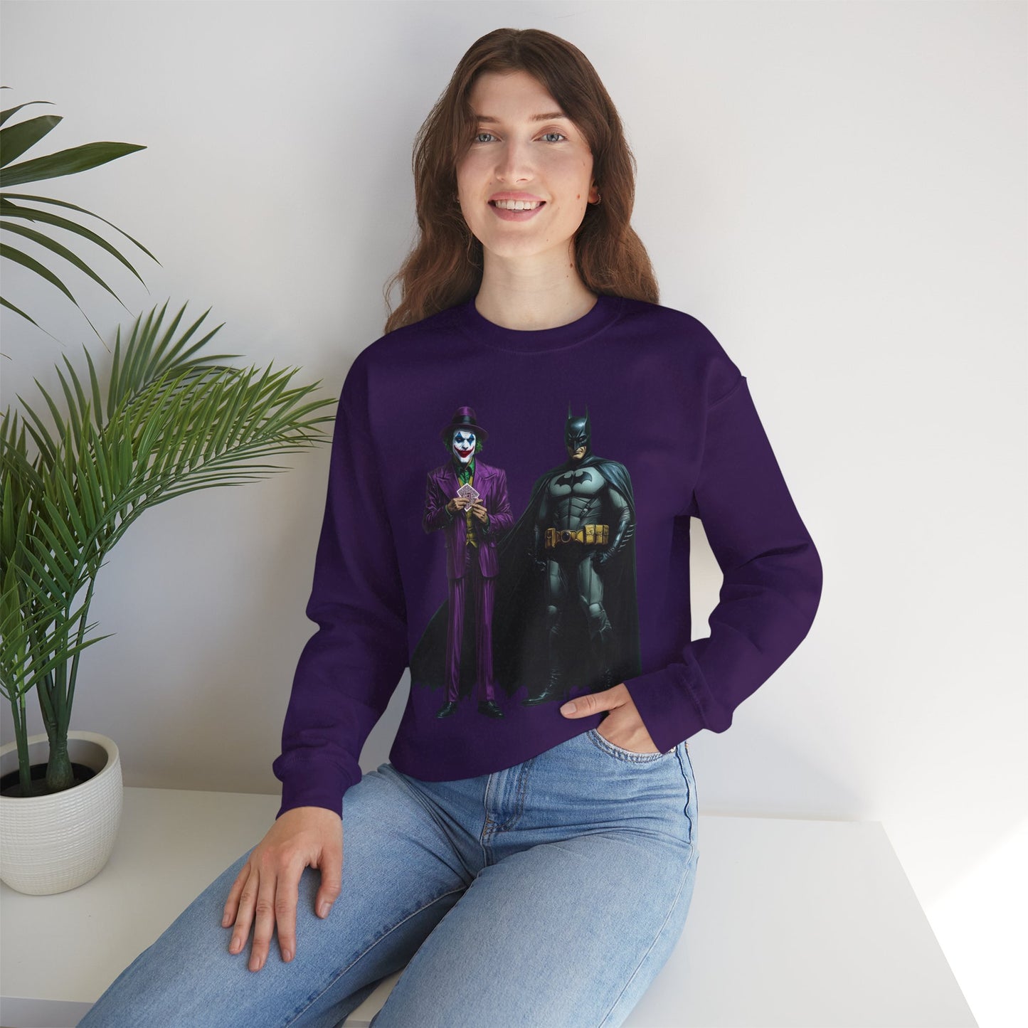 Legends of Gotham Sweatshirt: Batman vs. Joker - Crewneck Sweatshirt