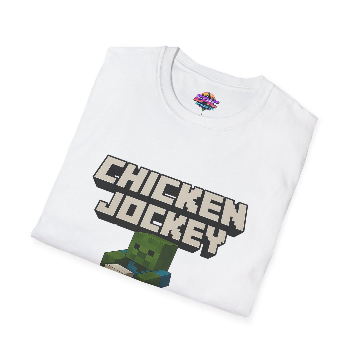 Minecraft Chicken Jockey Unisex Softstyle T-Shirt