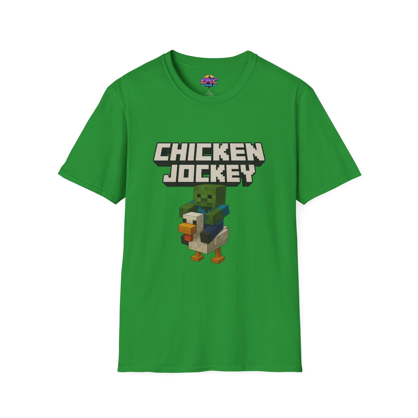 Minecraft Chicken Jockey Unisex Softstyle T-Shirt
