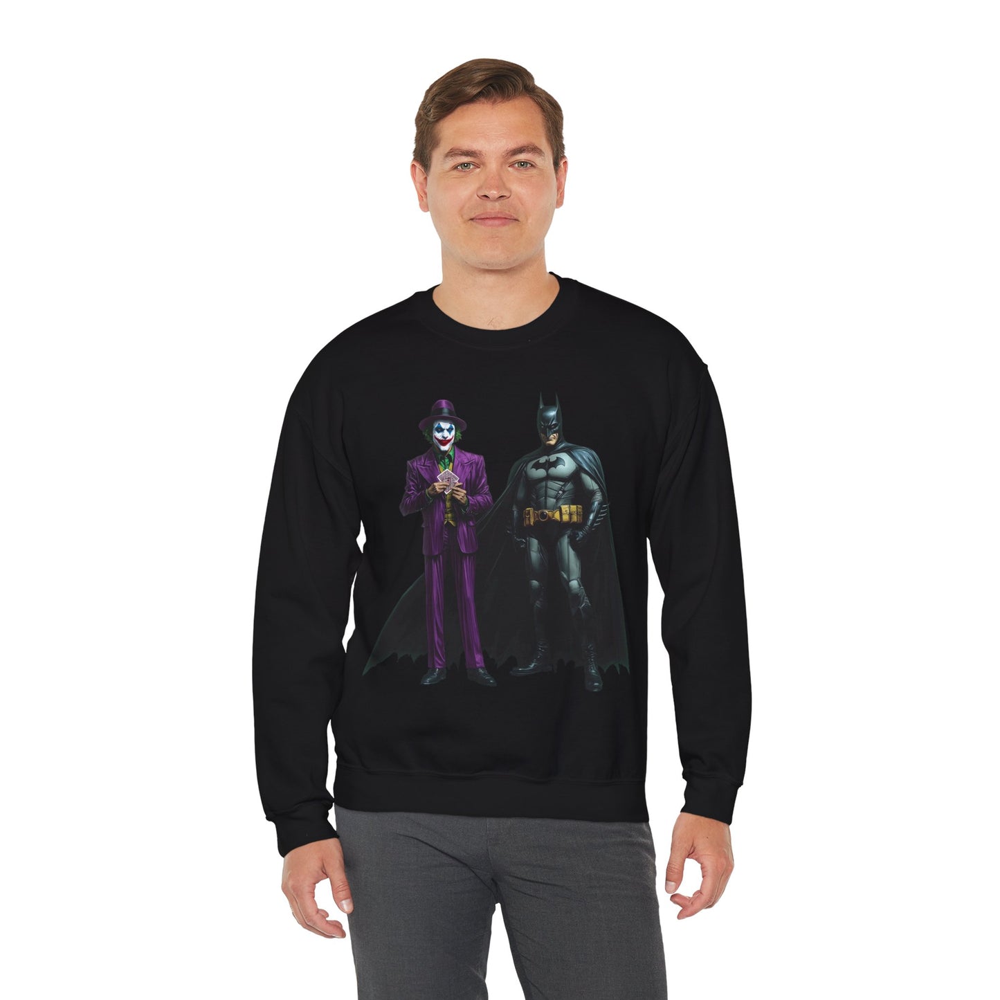 Legends of Gotham Sweatshirt: Batman vs. Joker - Crewneck Sweatshirt