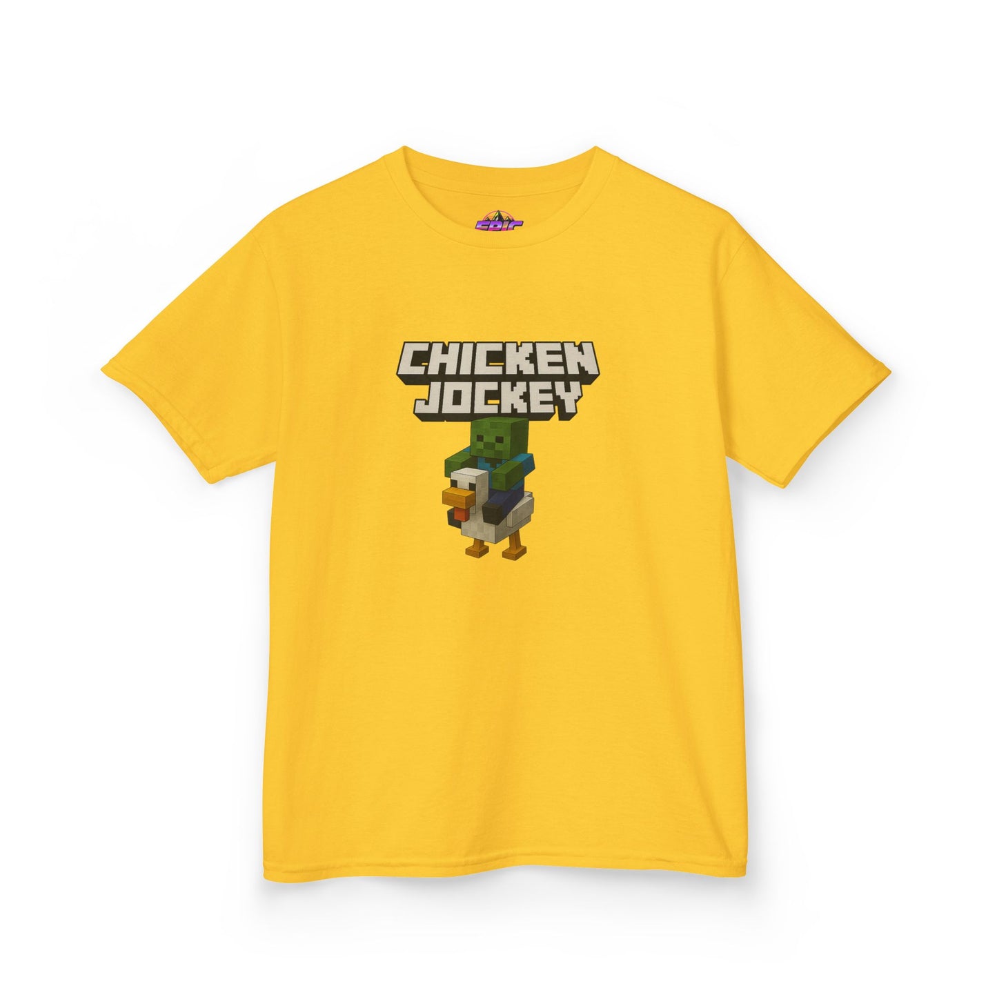 Kids Minecraft Chicken Jockey T-Shirt – Funny Gamer Tee, Animal Lover Gift, Cool Pixel Art Shirt