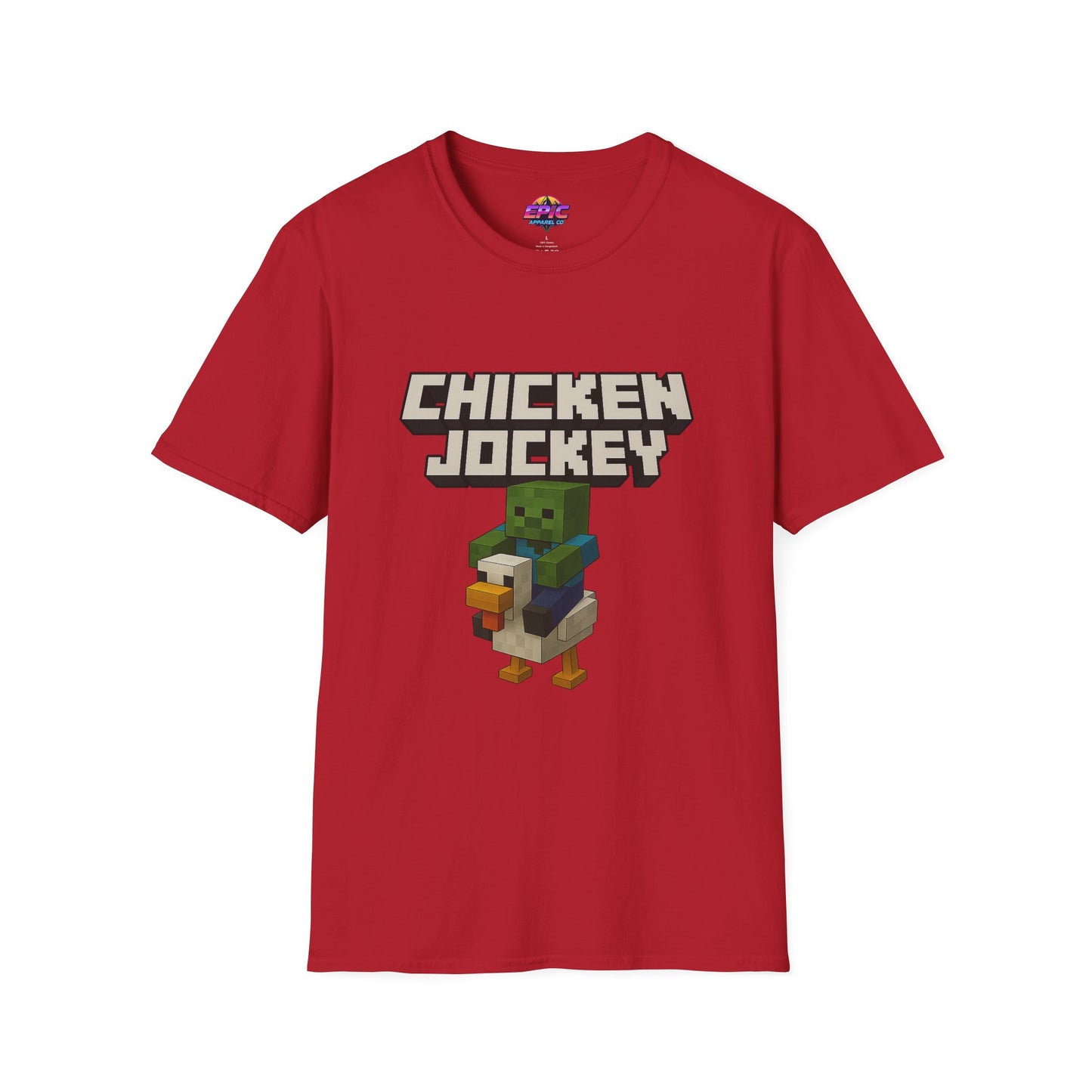 Minecraft Chicken Jockey Unisex Softstyle T-Shirt