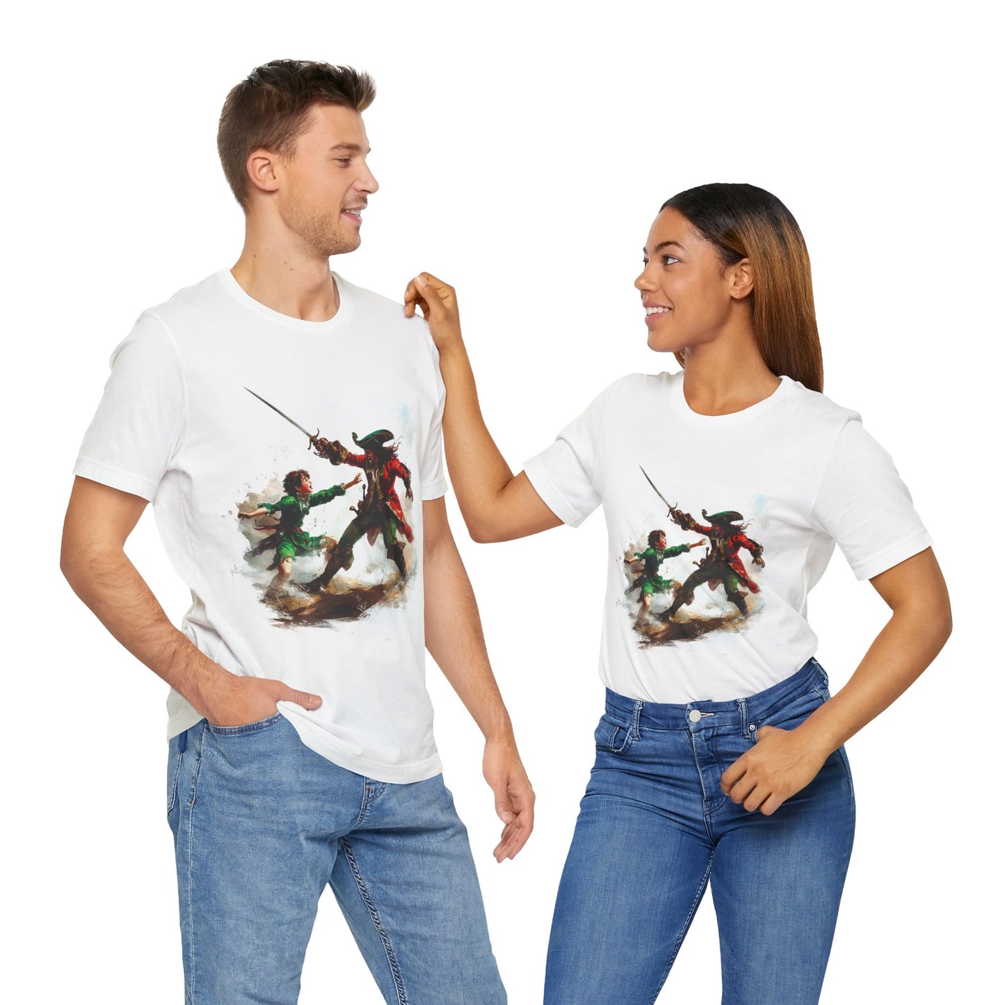 Neverland Showdown: Peter Pan vs. Captain Hook Tee