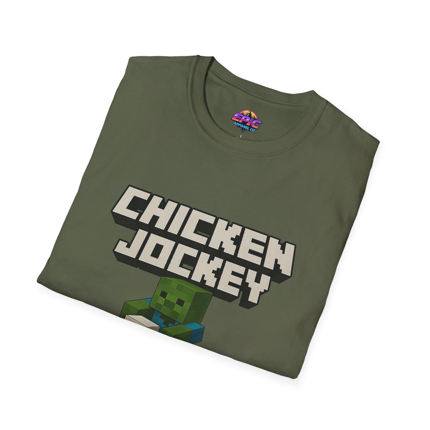 Minecraft Chicken Jockey Unisex Softstyle T-Shirt