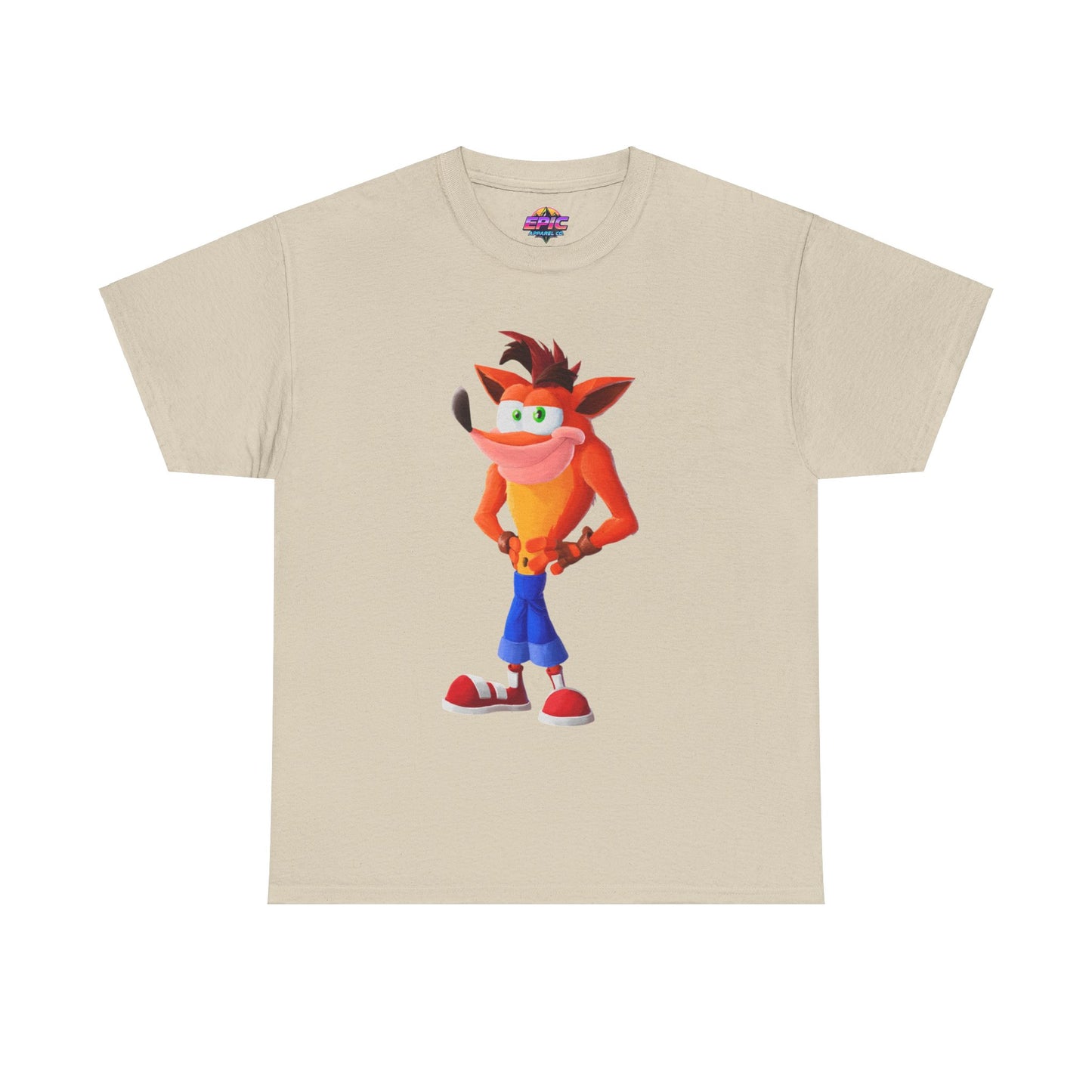 Crash Bandicoot Classic Cotton Tee – Retro Gaming Essential